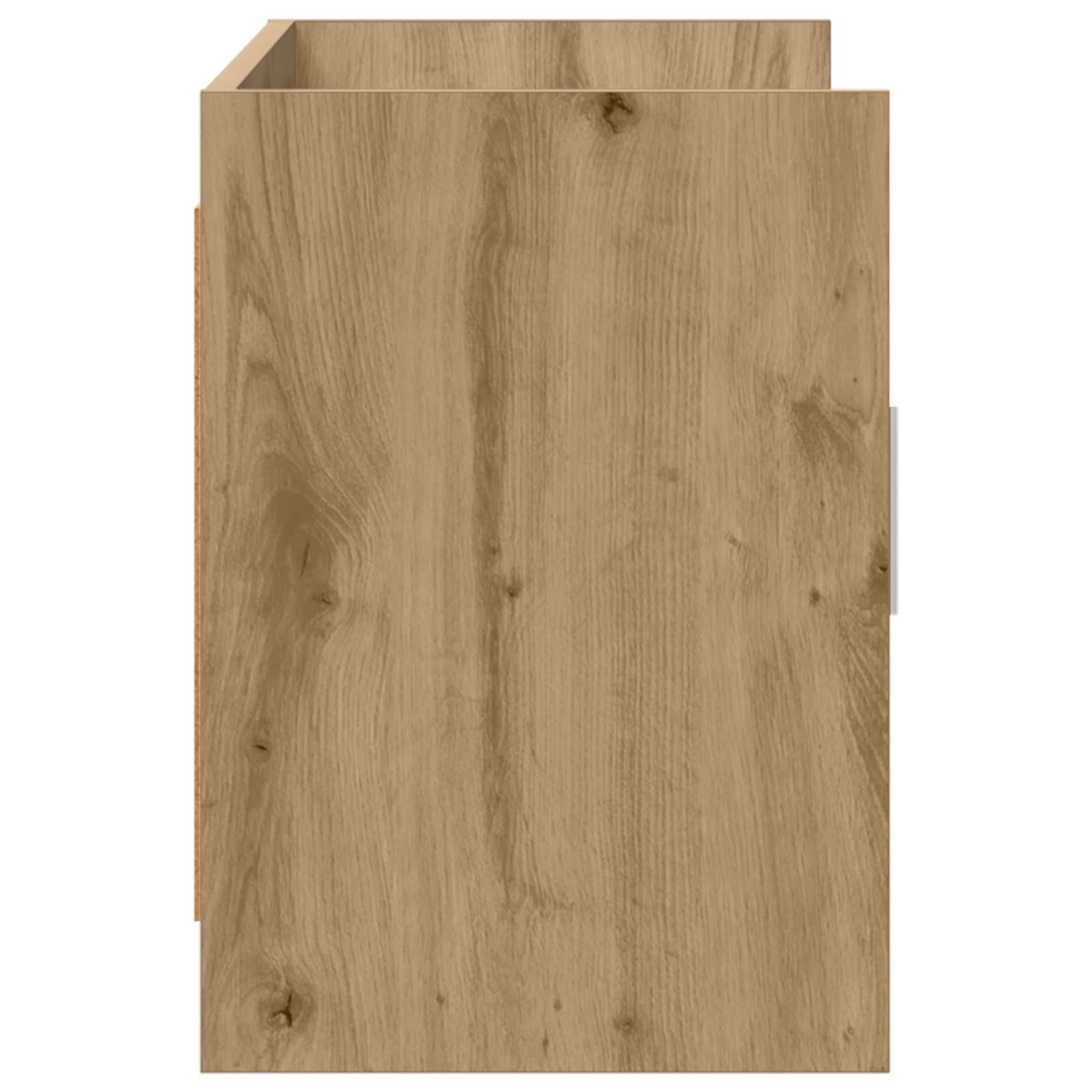 TV-kast 102 x 33 x 47 cm Artisanaal eiken Bewerkt hout