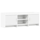 TV-kast 130x33x47 cm wit bewerkt hout
