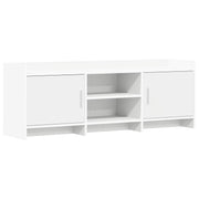 TV-kast 130x33x47 cm wit bewerkt hout