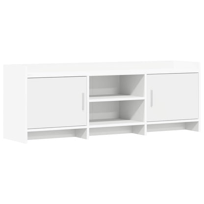 TV-kast 130 x 33 x 47 cm Wit Bewerkt hout