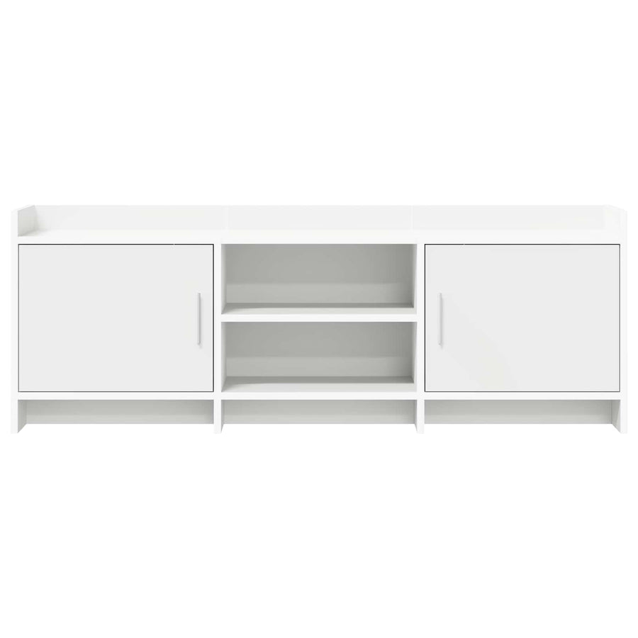 TV-kast 130 x 33 x 47 cm Wit Bewerkt hout