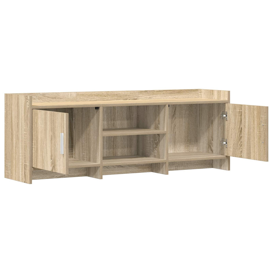 TV-kast 130 x 33 x 47 cm Sonoma Eiken Bewerkt hout