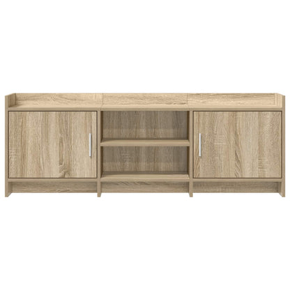 TV-kast 130 x 33 x 47 cm Sonoma Eiken Bewerkt hout