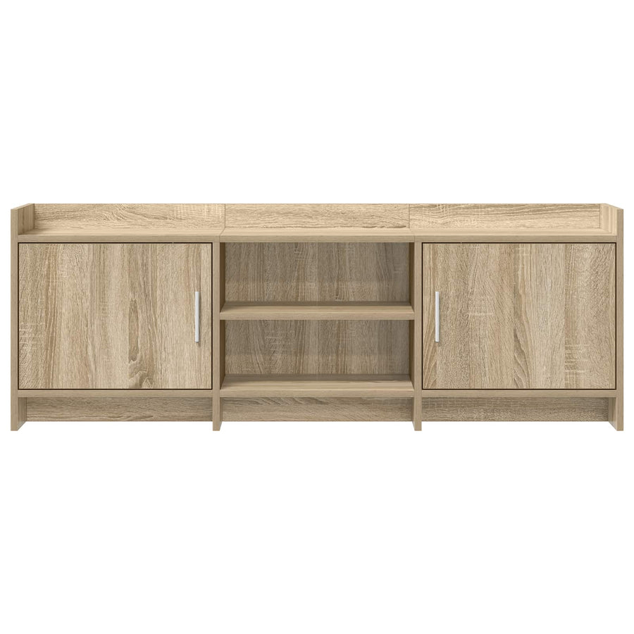 TV-kast 130 x 33 x 47 cm Sonoma Eiken Bewerkt hout