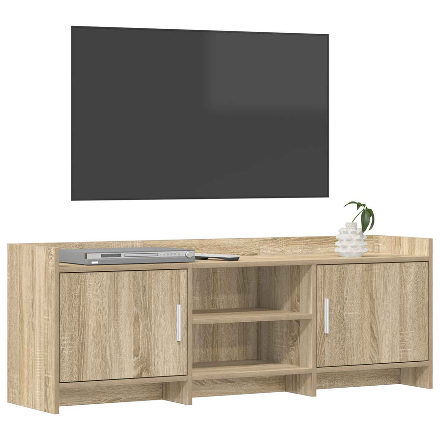 TV-kast 130 x 33 x 47 cm Sonoma Eiken Bewerkt hout