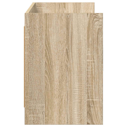 TV-kast 130 x 33 x 47 cm Sonoma Eiken Bewerkt hout