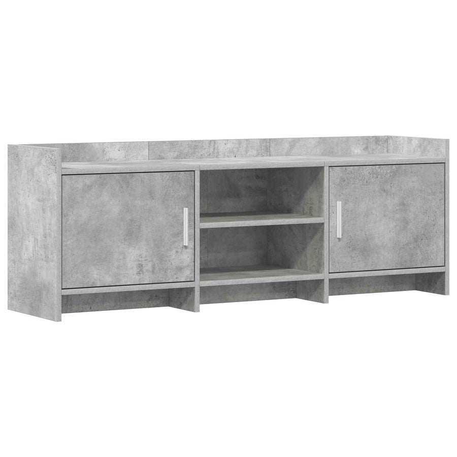 TV-kast 130 x 33 x 47 cm Betongrijs Bewerkt hout