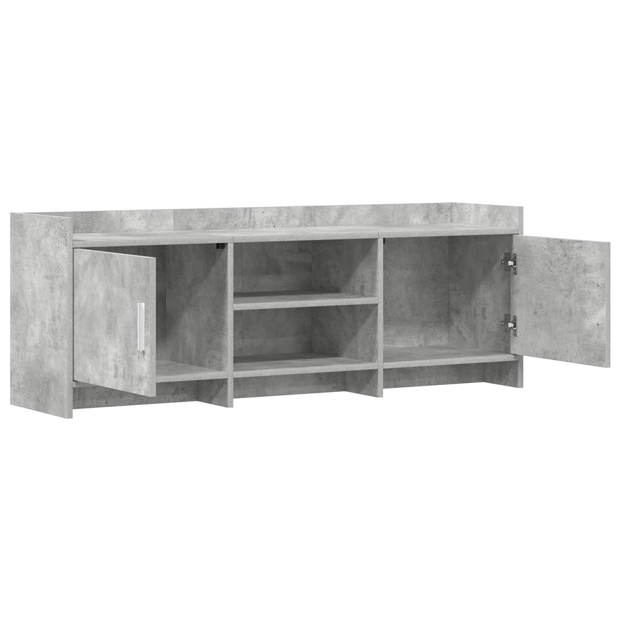 TV-kast 130 x 33 x 47 cm Betongrijs Bewerkt hout