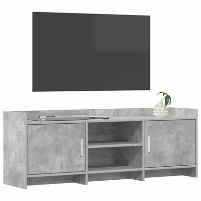 TV-kast 130 x 33 x 47 cm Betongrijs Bewerkt hout