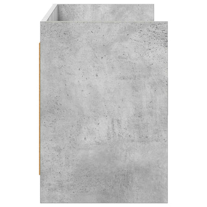 TV-kast 130 x 33 x 47 cm Betongrijs Bewerkt hout