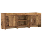 TV-kast 130x33x47 cm oud hout bewerkt hout