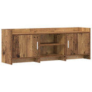 TV-kast 130x33x47 cm oud hout bewerkt hout