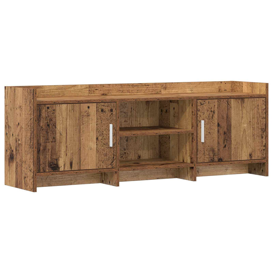 TV-kast 130 x 33 x 47 cm Oud hout Bewerkt hout