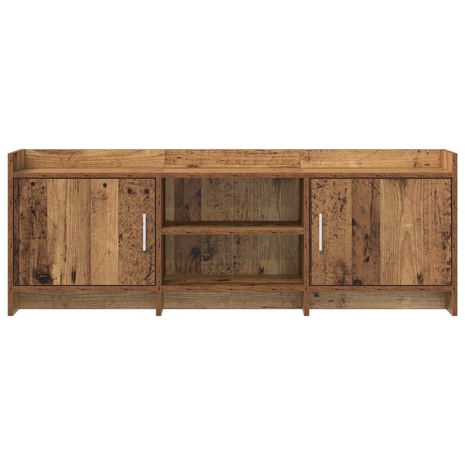 TV-kast 130 x 33 x 47 cm Oud hout Bewerkt hout