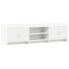 TV-kast 168x33x47 cm wit bewerkt hout