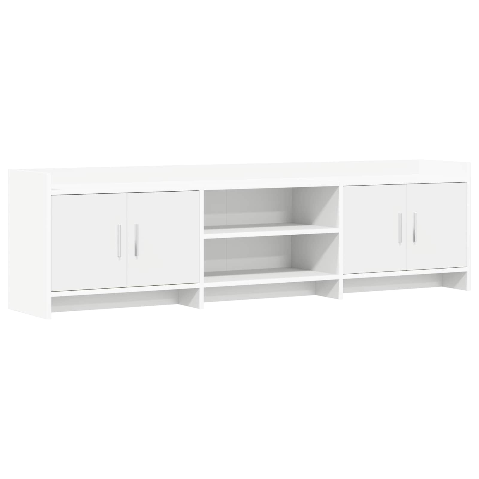 TV-kast 168 x 33 x 47 cm Wit Bewerkt hout