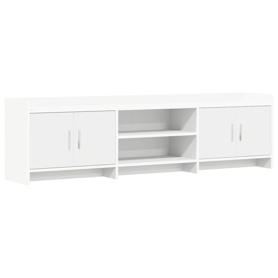 TV-kast 168 x 33 x 47 cm Wit Bewerkt hout