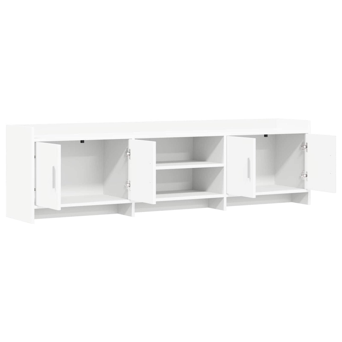TV-kast 168 x 33 x 47 cm Wit Bewerkt hout