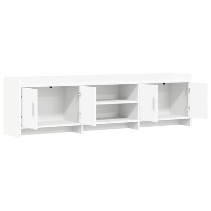 TV-kast 168 x 33 x 47 cm Wit Bewerkt hout