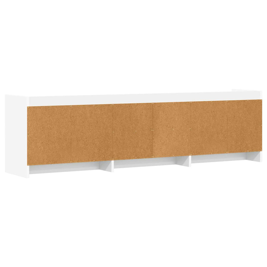 TV-kast 168 x 33 x 47 cm Wit Bewerkt hout