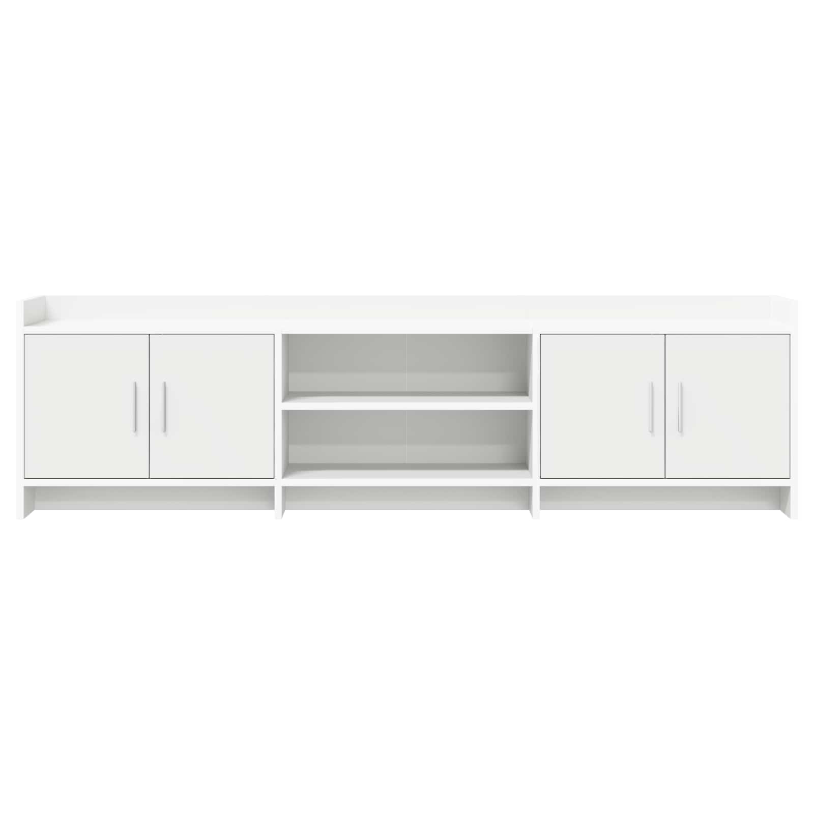 TV-kast 168 x 33 x 47 cm Wit Bewerkt hout