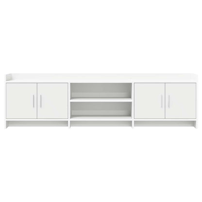 TV-kast 168 x 33 x 47 cm Wit Bewerkt hout