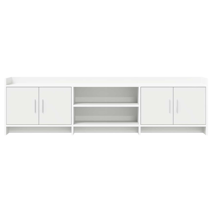 TV-kast 168 x 33 x 47 cm Wit Bewerkt hout