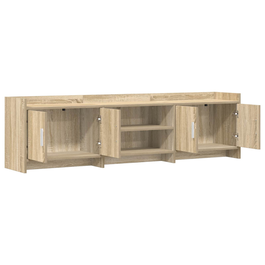 TV-kast 168 x 33 x 47 cm Sonoma Eiken Bewerkt hout
