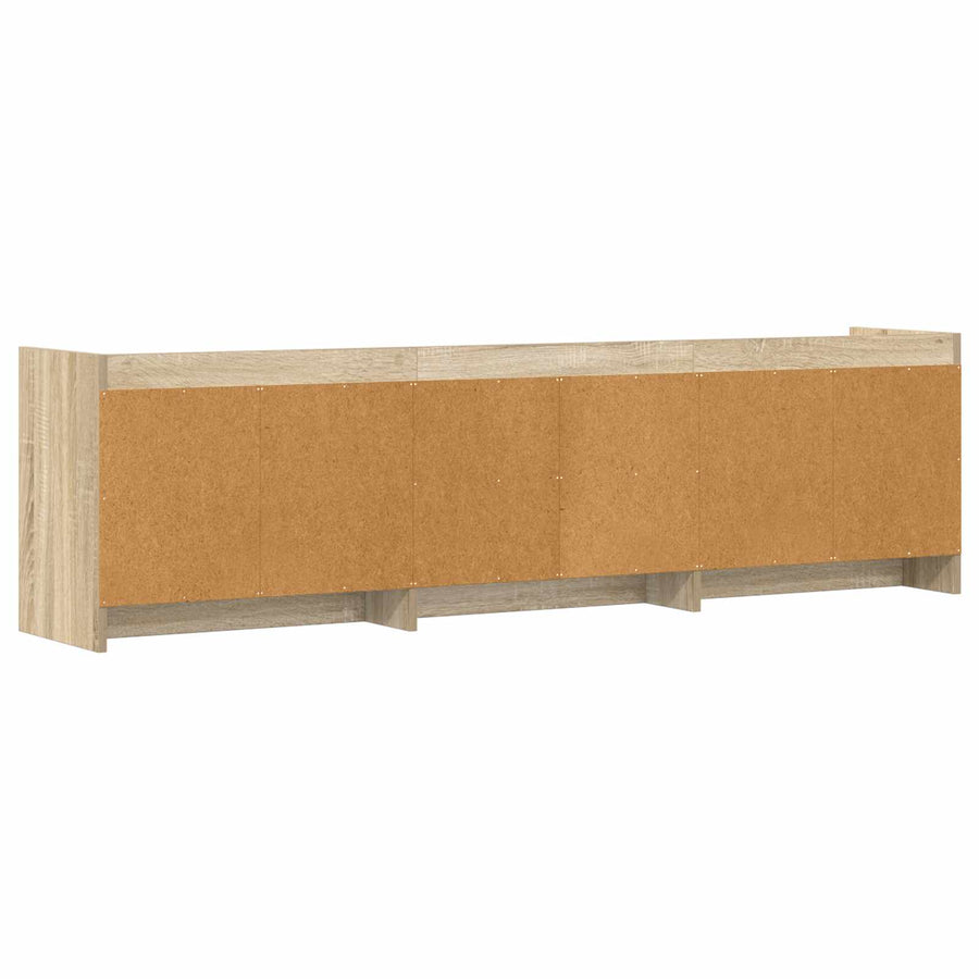 TV-kast 168 x 33 x 47 cm Sonoma Eiken Bewerkt hout