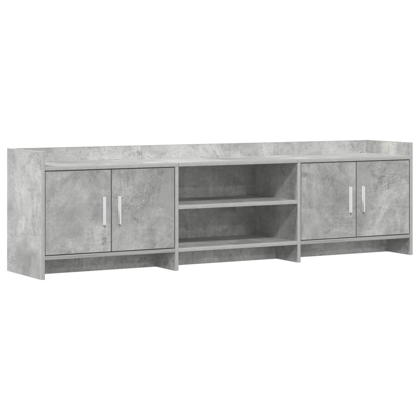 TV-kast 168 x 33 x 47 cm Betongrijs Bewerkt hout
