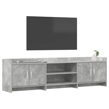 TV-kast 168 x 33 x 47 cm Betongrijs Bewerkt hout