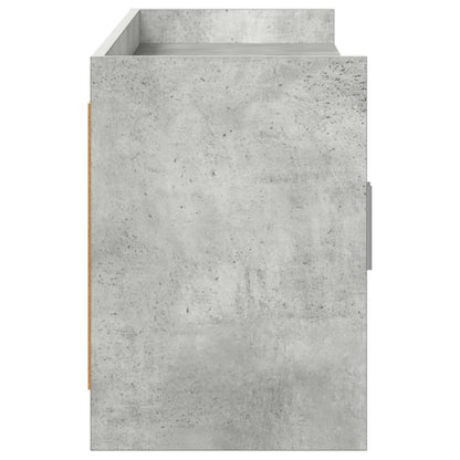 TV-kast 168 x 33 x 47 cm Betongrijs Bewerkt hout