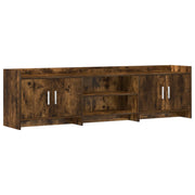 TV-kast 168x33x47 cm gerookt eiken