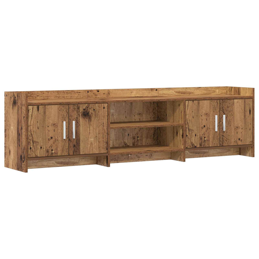 TV-kast 168 x 33 x 47 cm Oud hout Bewerkt hout
