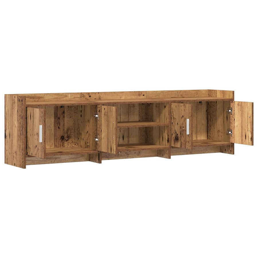 TV-kast 168 x 33 x 47 cm Oud hout Bewerkt hout