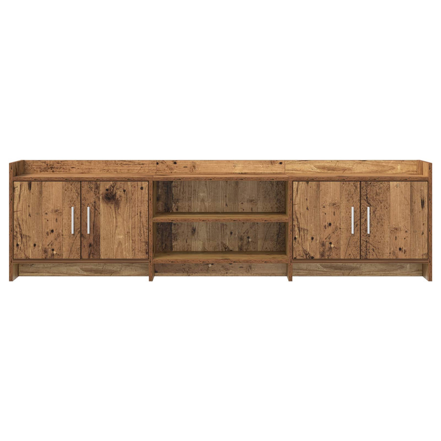 TV-kast 168 x 33 x 47 cm Oud hout Bewerkt hout