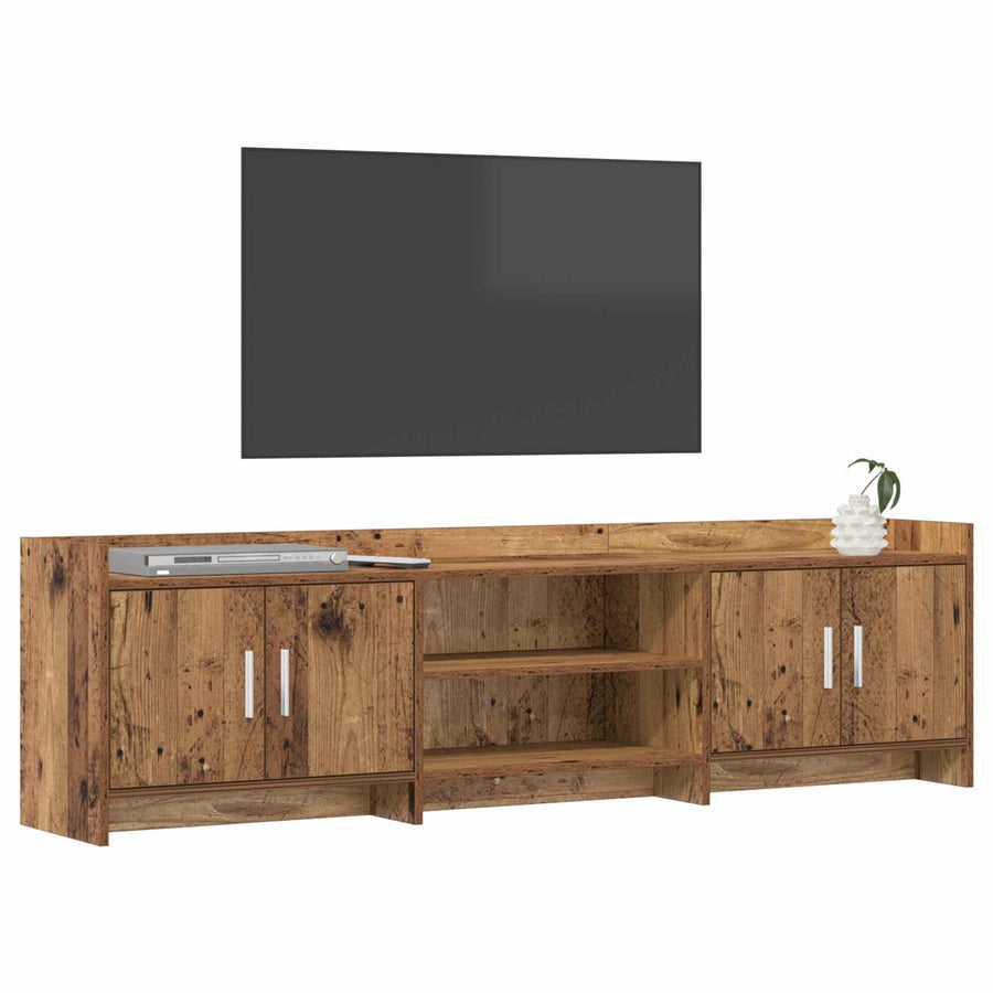 TV-kast 168 x 33 x 47 cm Oud hout Bewerkt hout