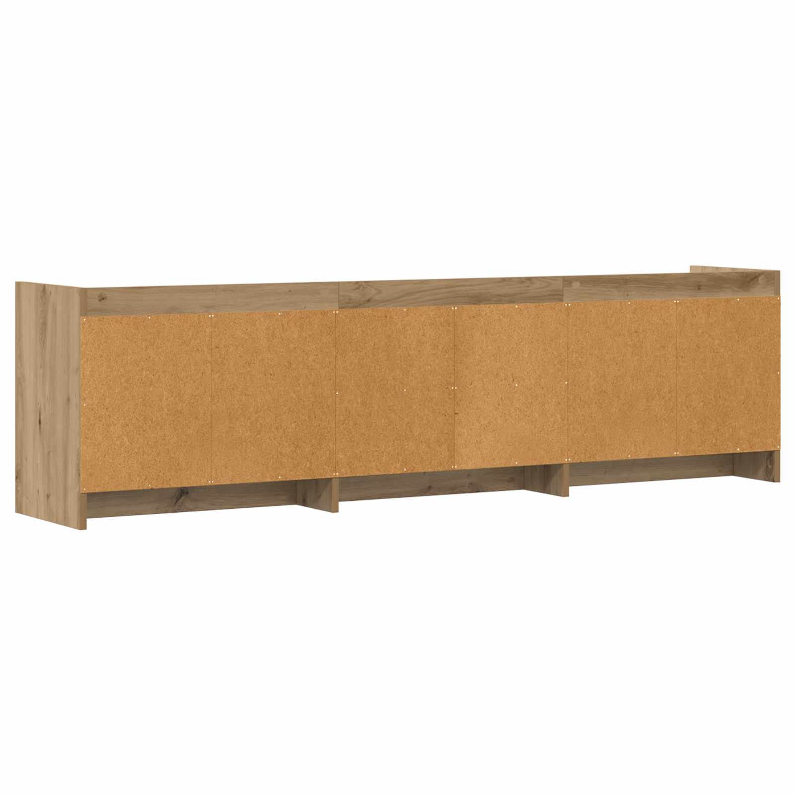 TV-kast 168 x 33 x 47 cm Artisanaal eiken Bewerkt hout