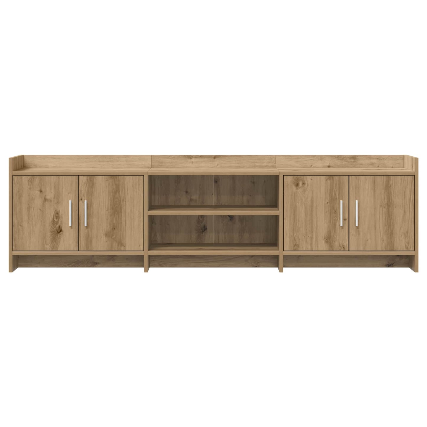 TV-kast 168 x 33 x 47 cm Artisanaal eiken Bewerkt hout