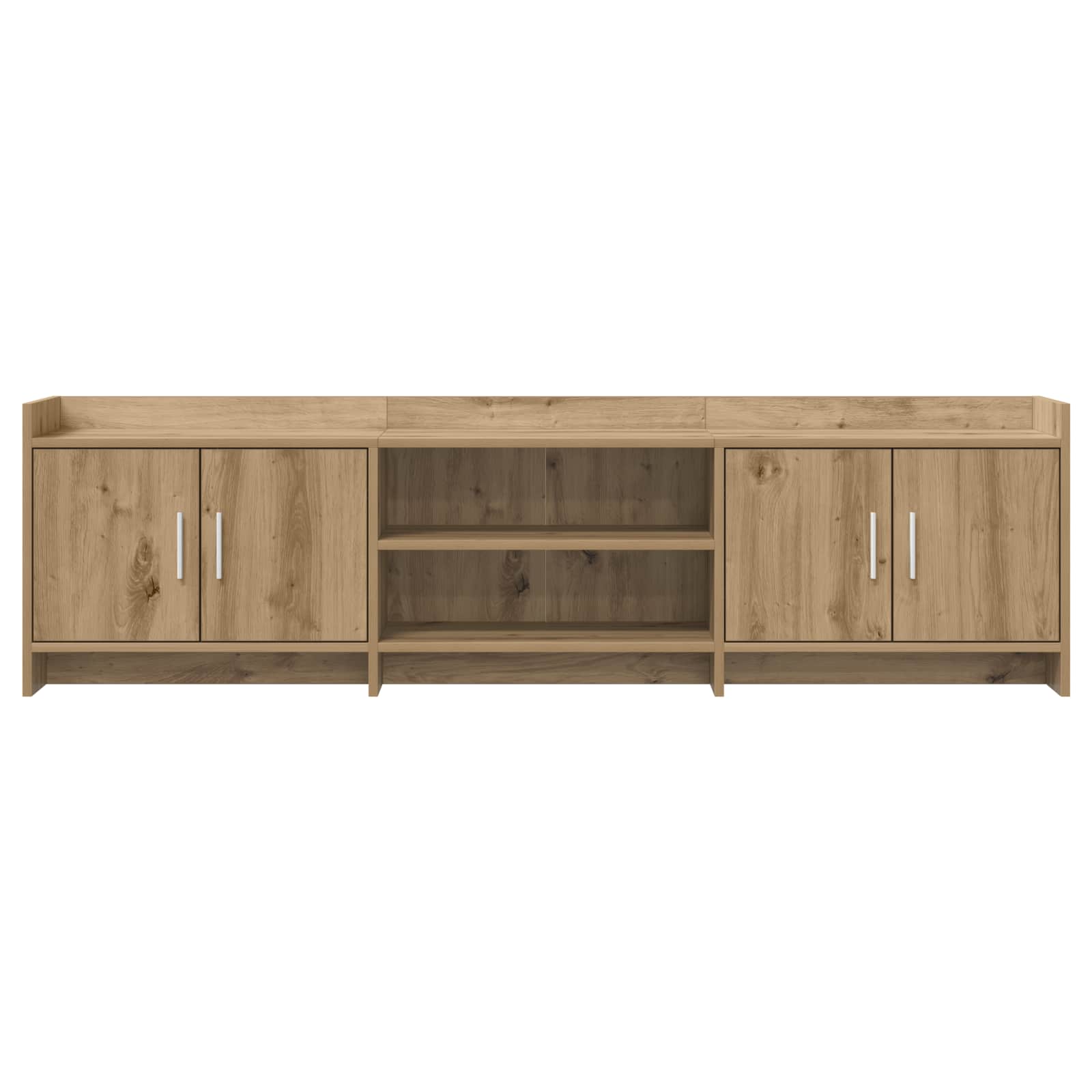 TV-kast 168 x 33 x 47 cm Artisanaal eiken Bewerkt hout