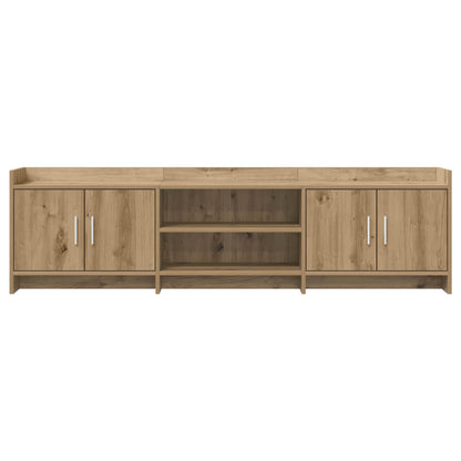 TV-kast 168 x 33 x 47 cm Artisanaal eiken Bewerkt hout