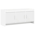 TV-kast 102x33x47 cm wit bewerkt hout