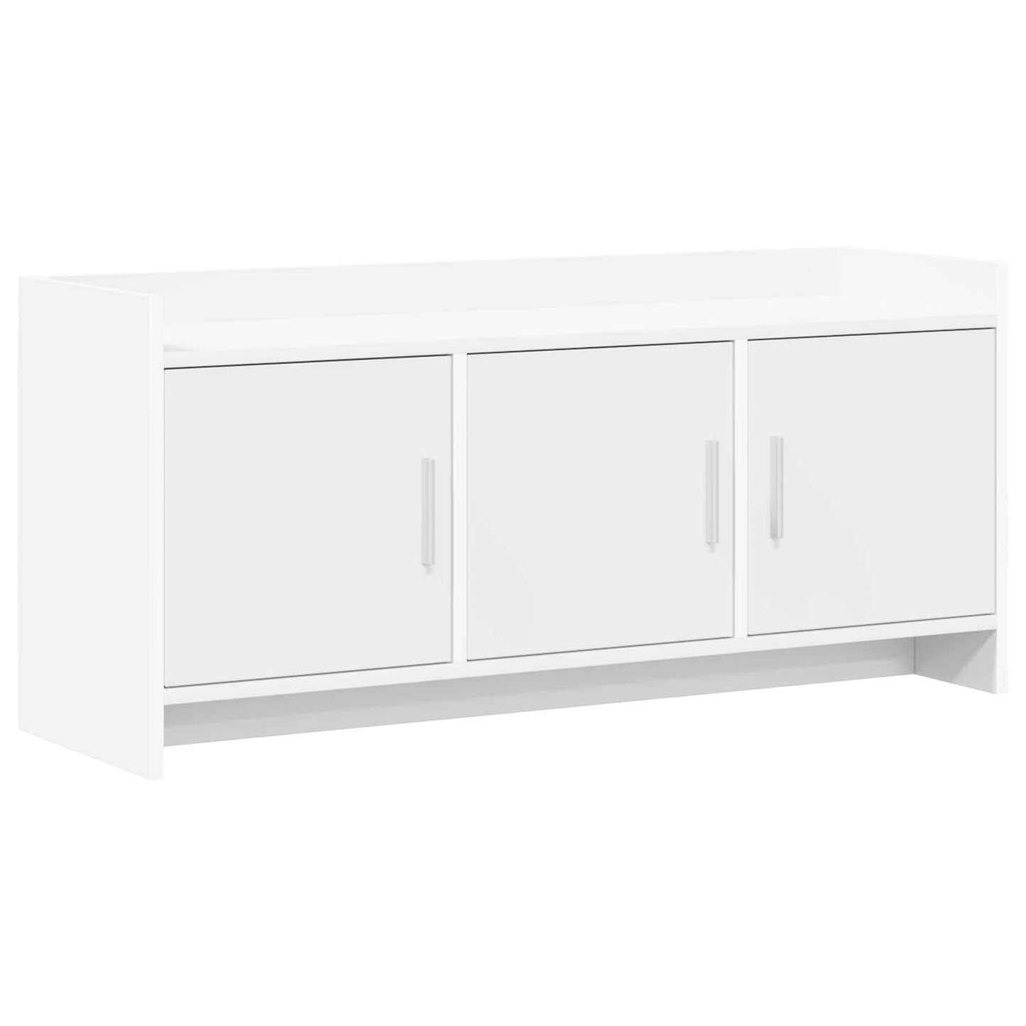 TV-kast 102 x 33 x 47 cm Wit Bewerkt hout