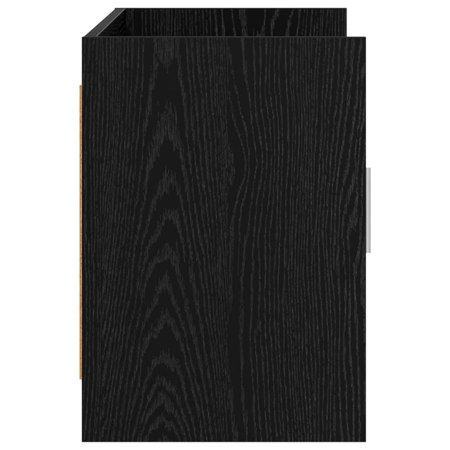 TV-kast 102 x 33 x 47 cm Zwart eiken Bewerkt hout