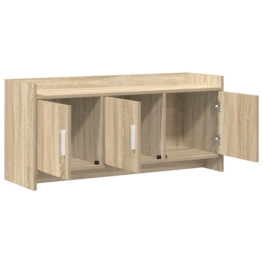 TV-kast 102 x 33 x 47 cm Sonoma Eiken Bewerkt hout