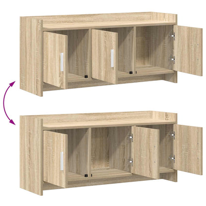 TV-kast 102 x 33 x 47 cm Sonoma Eiken Bewerkt hout