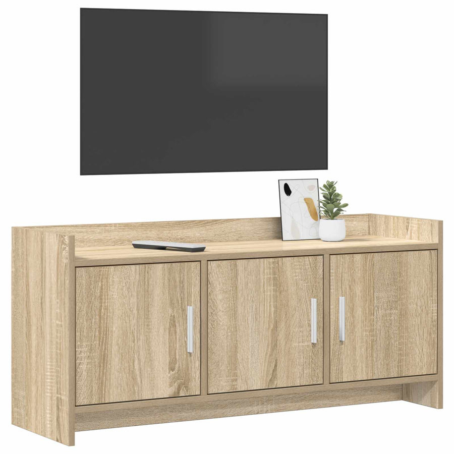 TV-kast 102 x 33 x 47 cm Sonoma Eiken Bewerkt hout