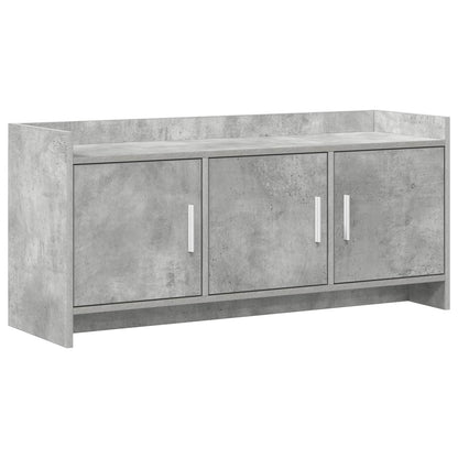 TV-kast 102 x 33 x 47 cm Betongrijs Bewerkt hout
