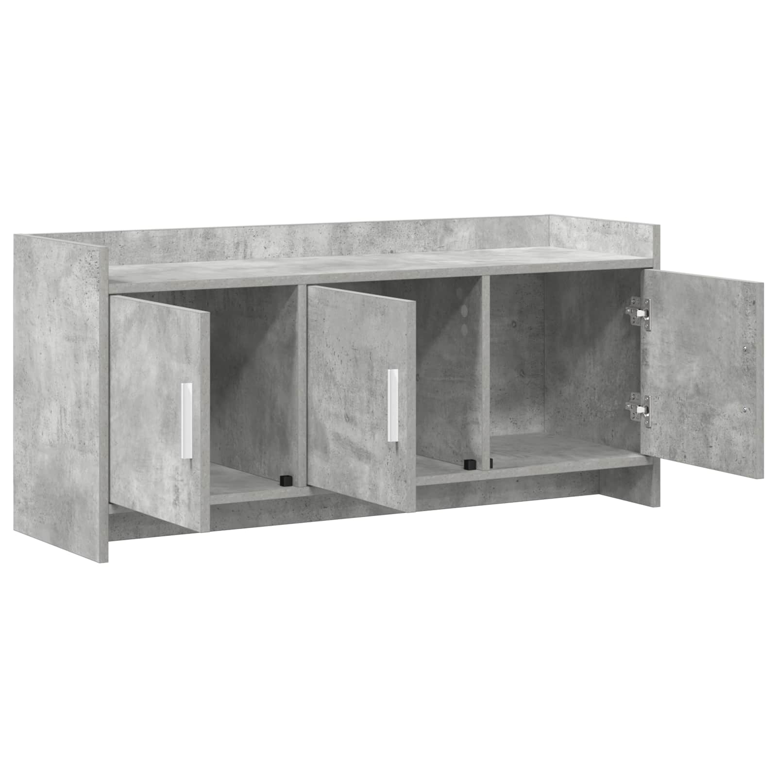 TV-kast 102 x 33 x 47 cm Betongrijs Bewerkt hout