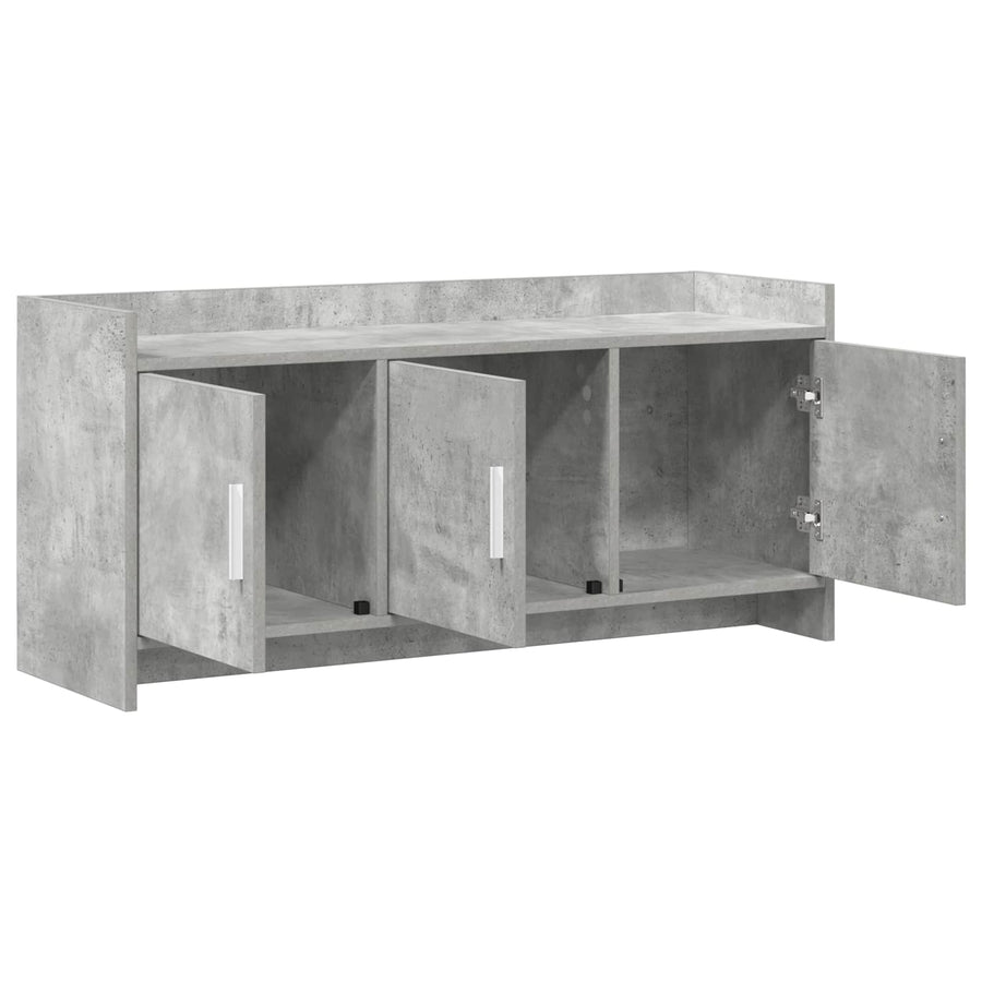 TV-kast 102 x 33 x 47 cm Betongrijs Bewerkt hout